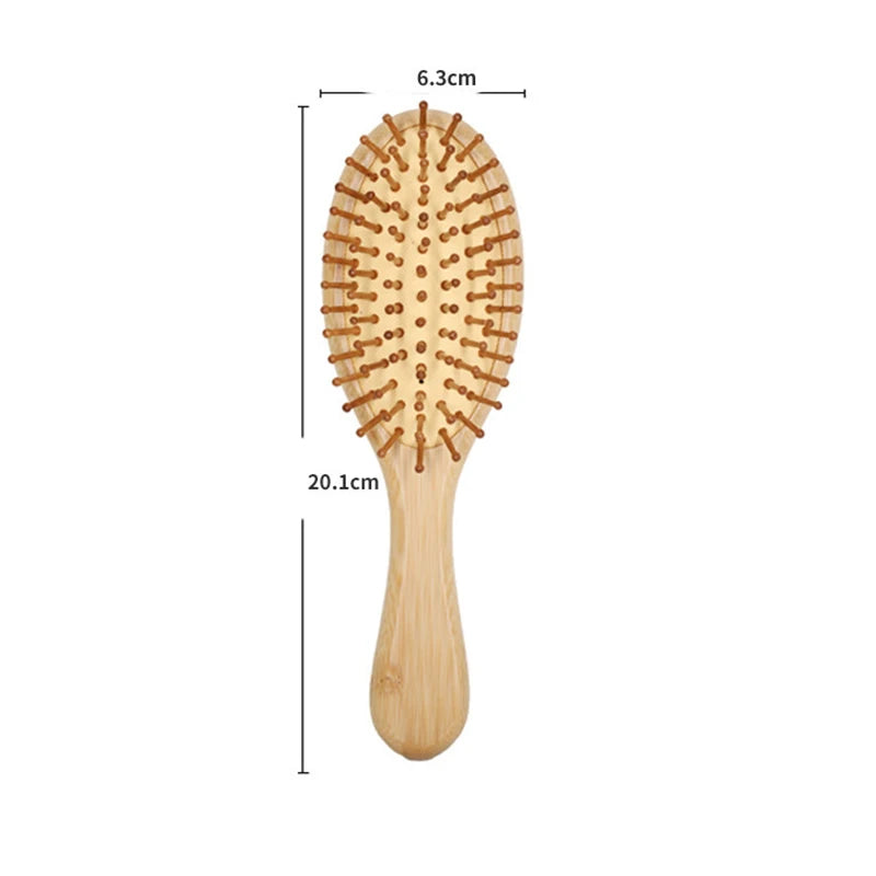 Combs Bamboo Air Cushion Massage Comb Smooth Hair Not Knotted Practical Comb High Elastic Head Massage Air Bag Comb Hair Brush