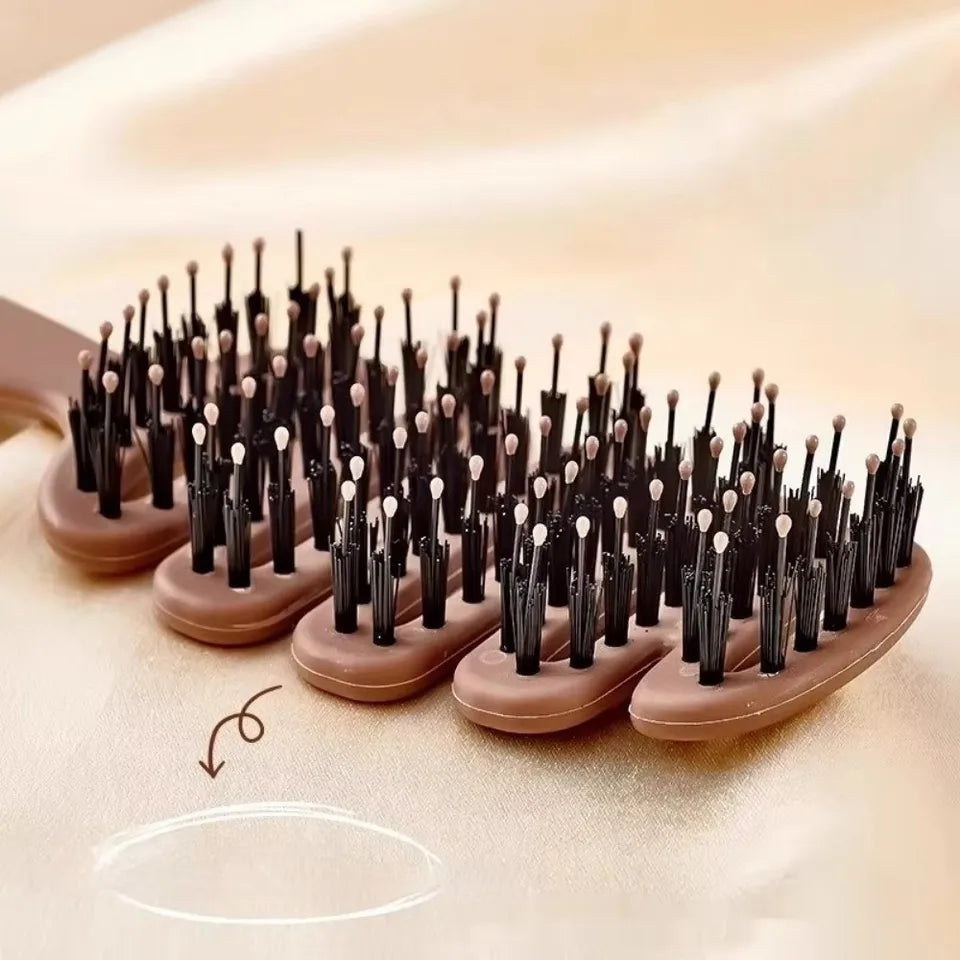 New Hollow Hair Comb Natural Boar Bristle Massage Brush Anti-Static with Handle Curly Hairbrush Salon Hairdressing Styling Tools