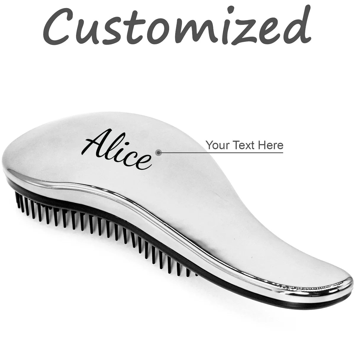 1pc Mini Personalised Magic Detangling Comb Anti-static Massage Tangle Detangle Hairbrush Custom Comb Barber Hair Styling Tool