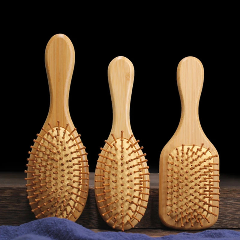 Combs Bamboo Air Cushion Massage Comb Smooth Hair Not Knotted Practical Comb High Elastic Head Massage Air Bag Comb Hair Brush