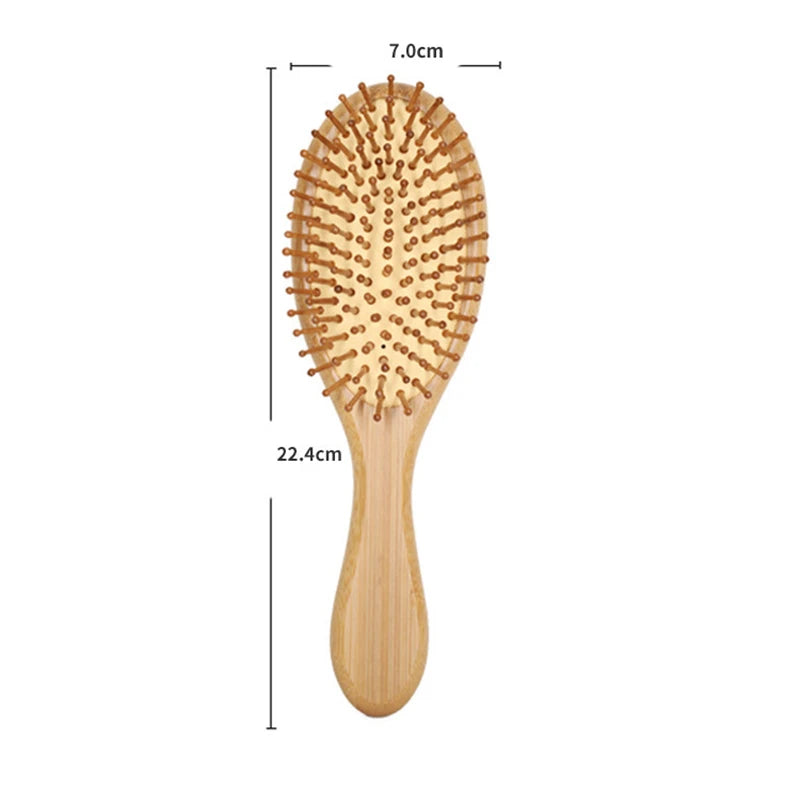 Combs Bamboo Air Cushion Massage Comb Smooth Hair Not Knotted Practical Comb High Elastic Head Massage Air Bag Comb Hair Brush