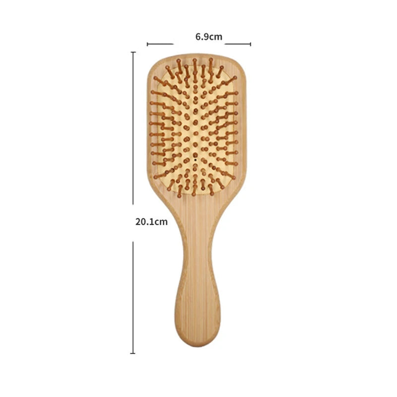 Combs Bamboo Air Cushion Massage Comb Smooth Hair Not Knotted Practical Comb High Elastic Head Massage Air Bag Comb Hair Brush